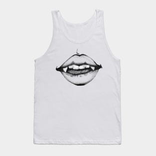 Vampire Teeth Halloween Tank Top